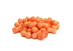 Натуральні намистини фурнітура 33 намистини корал