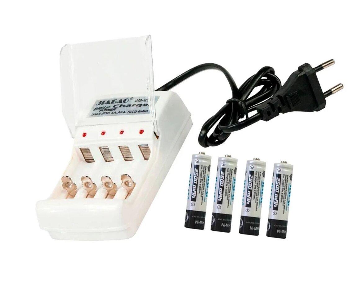 Зарядний пристрій Jiabao Digital Charger Jb-212 з ааакумуляторами, фото 1