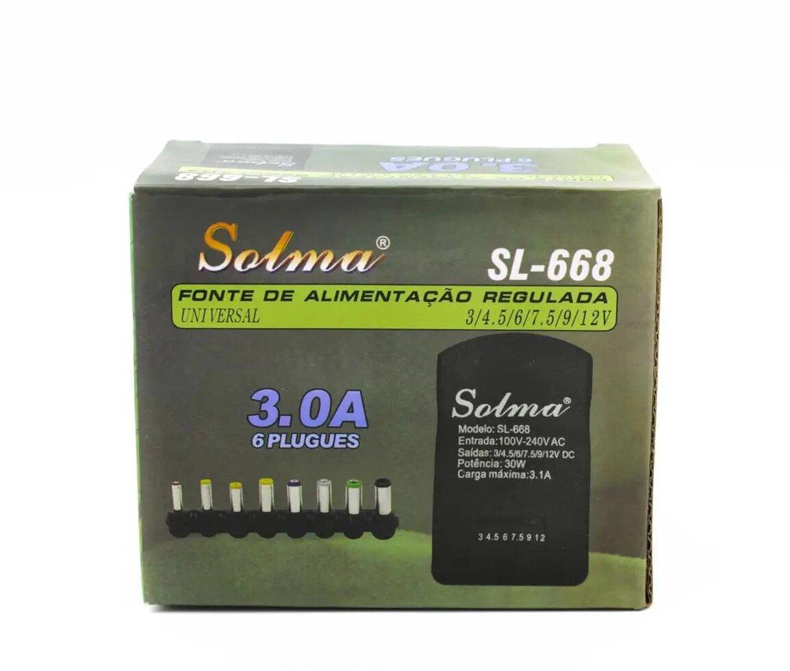 Универсальный блок питания Solma Sl-668 12v 3a со съёмными переходниками - фото 2 - id-p1830029136