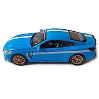 Іграшкова машинка металева BMW M8 competition АвтоЕксперт БМВ, синій, звук, світло, інерція, відкр. двері, капот, багажник, 15*6*5, фото 4