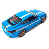 Іграшкова машинка металева BMW M8 competition АвтоЕксперт БМВ, синій, звук, світло, інерція, відкр. двері, капот, багажник, 15*6*5, фото 5