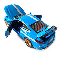 Іграшкова машинка металева BMW M8 competition АвтоЕксперт БМВ, синій, звук, світло, інерція, відкр. двері, капот, багажник, 15*6*5, фото 8