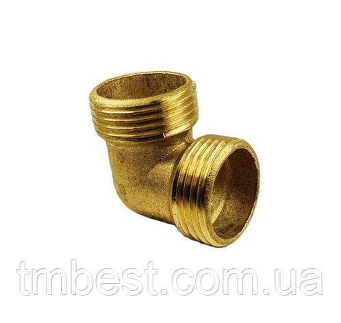 Кут 1/2" Нх1/2"Н латунний, фото 1