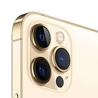IPhone 12 Pro Max 128 GB Gold   A14 Bionic 3687 мА·год + скло та чохол, фото 4