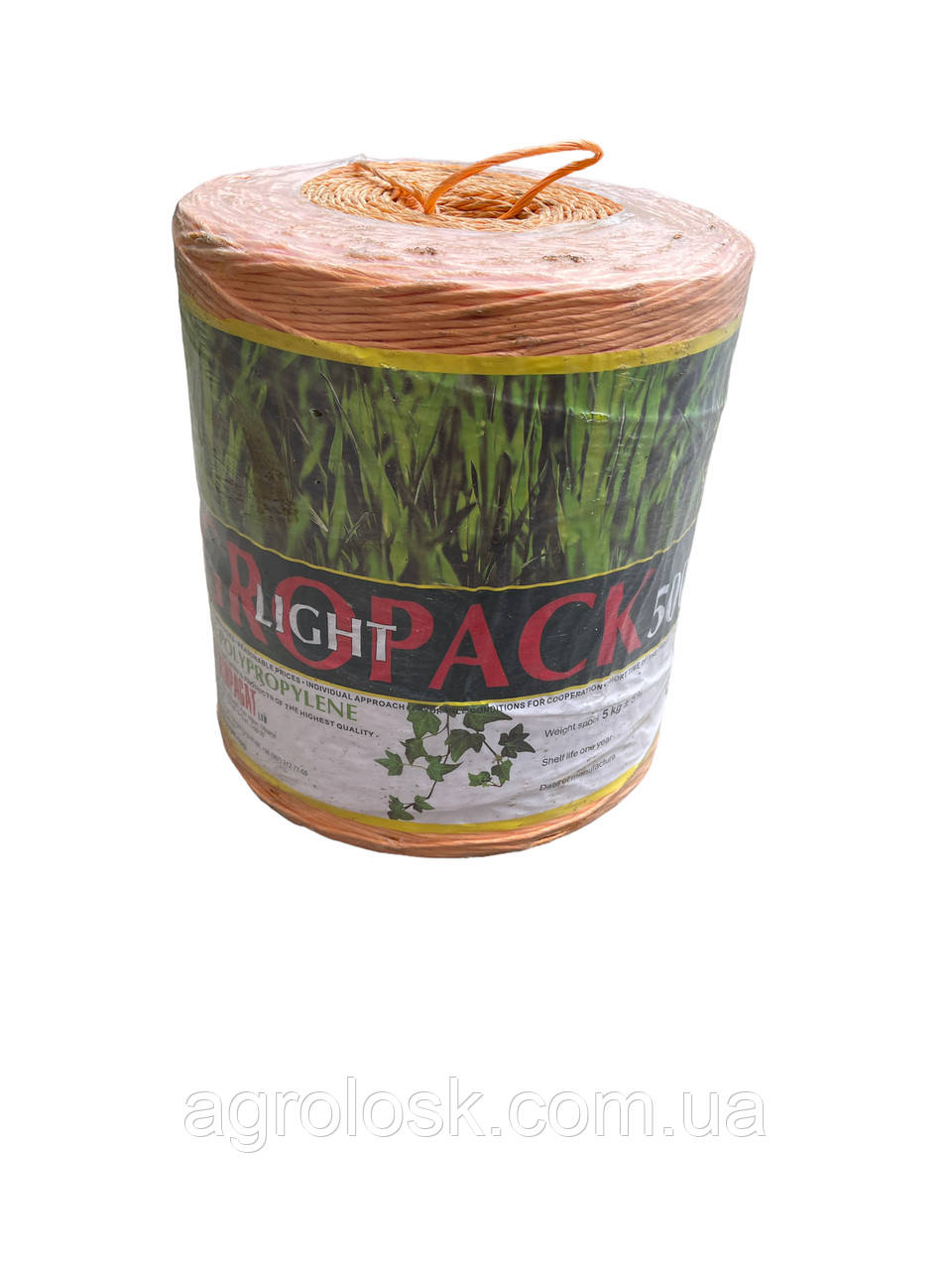 Шпагат сенов'язальний agropack 500 (жовтогарячий) 5 кг