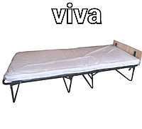 Розкладачка на ламелях з матрацом до 130 кг "Viva Автомат"(1950x800x430 мм)