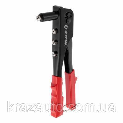 Пістолет заклепувальний ручний, діаметр заклепки 3,2; 4; 4,8 мм INTERTOOL RT-0005