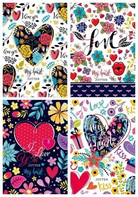 Блокнот МИКС для девочек "love" БК182/6(18346-18349) G-Rich, фото 1