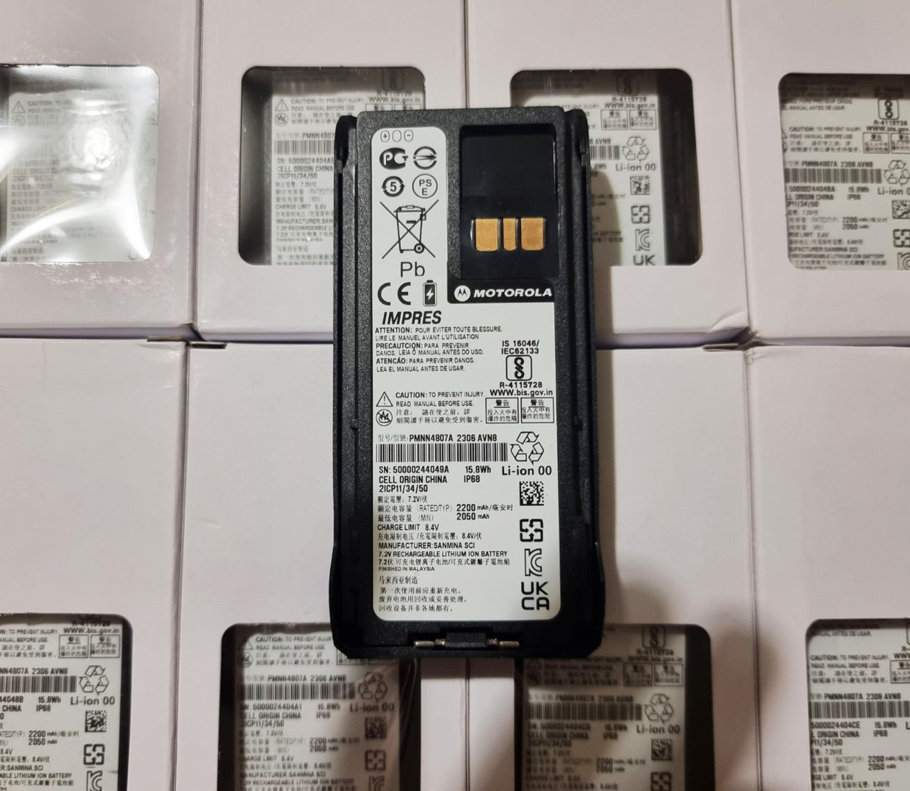 Аккумулятор к рации Motorola R7/R7A - 2200mAh Impres (оригинал) - фото 4 - id-p1830048154