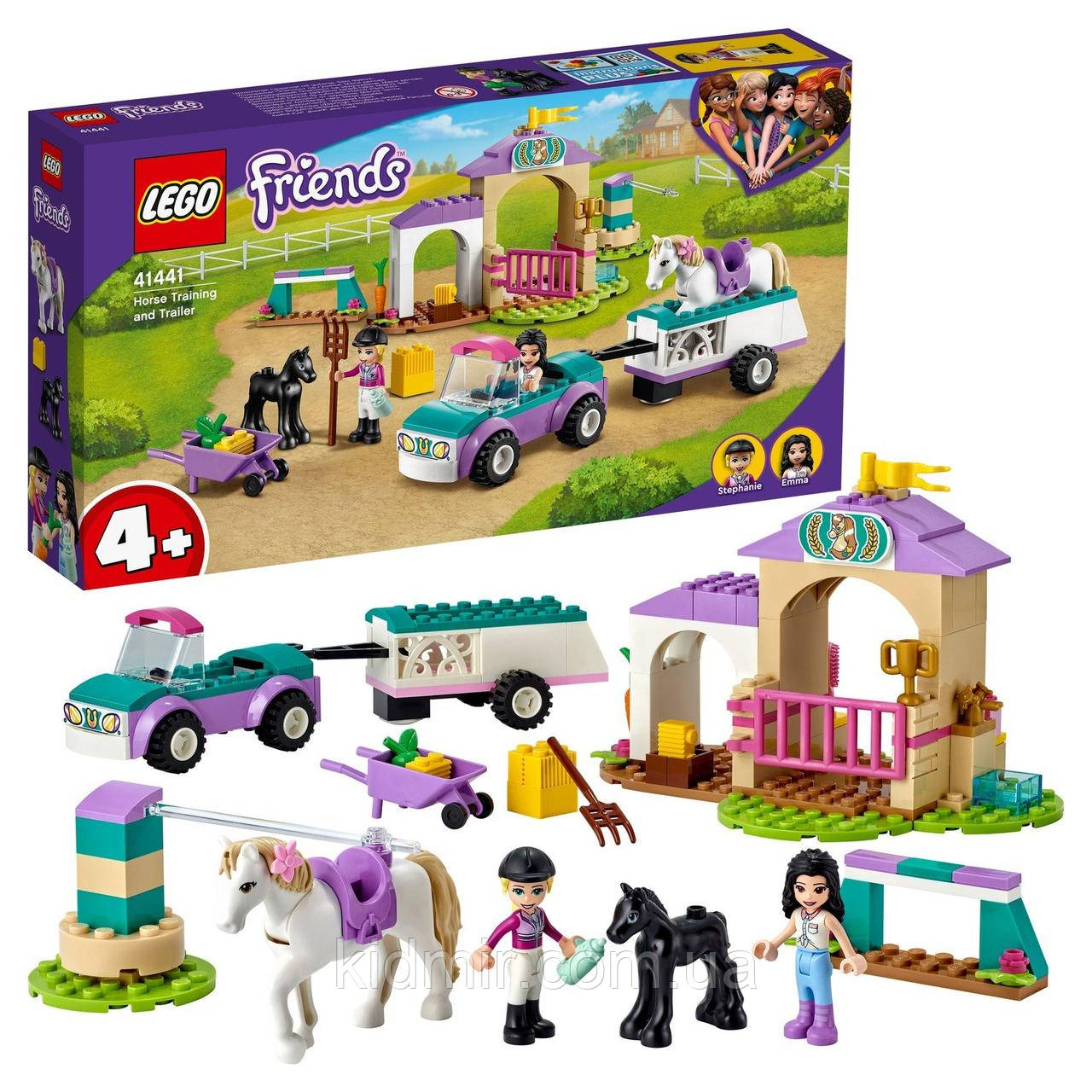 LEGO Friends 41441 Тренування коні і причіп, фото 1