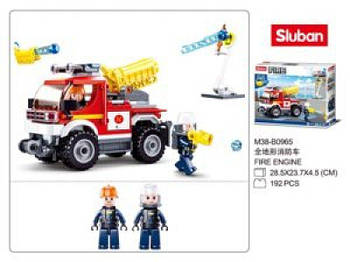 Конструктор SLUBAN пожарная машина M38-B0965 G-Rich
