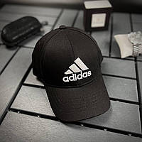 Кепка мужская Adidas спортивная черная | Бейсболка-Тракер Адидас летняя с фиксатором размера ТОП качества