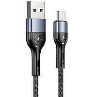 Дата кабель Usams US-SJ450 U55 Aluminum Alloy Braided USB to MicroUSB (1m)
