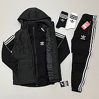 Зимовий спортивний костюм Adidas 5: жилет-кофта-штани-штани 2 пари 13281203К. Хіт!.Хіт!