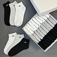 Низькі чоловічі шкарпетки в наборі Adidas адідас 30 пар у коробці 40-45 Набір 34.Хіт!