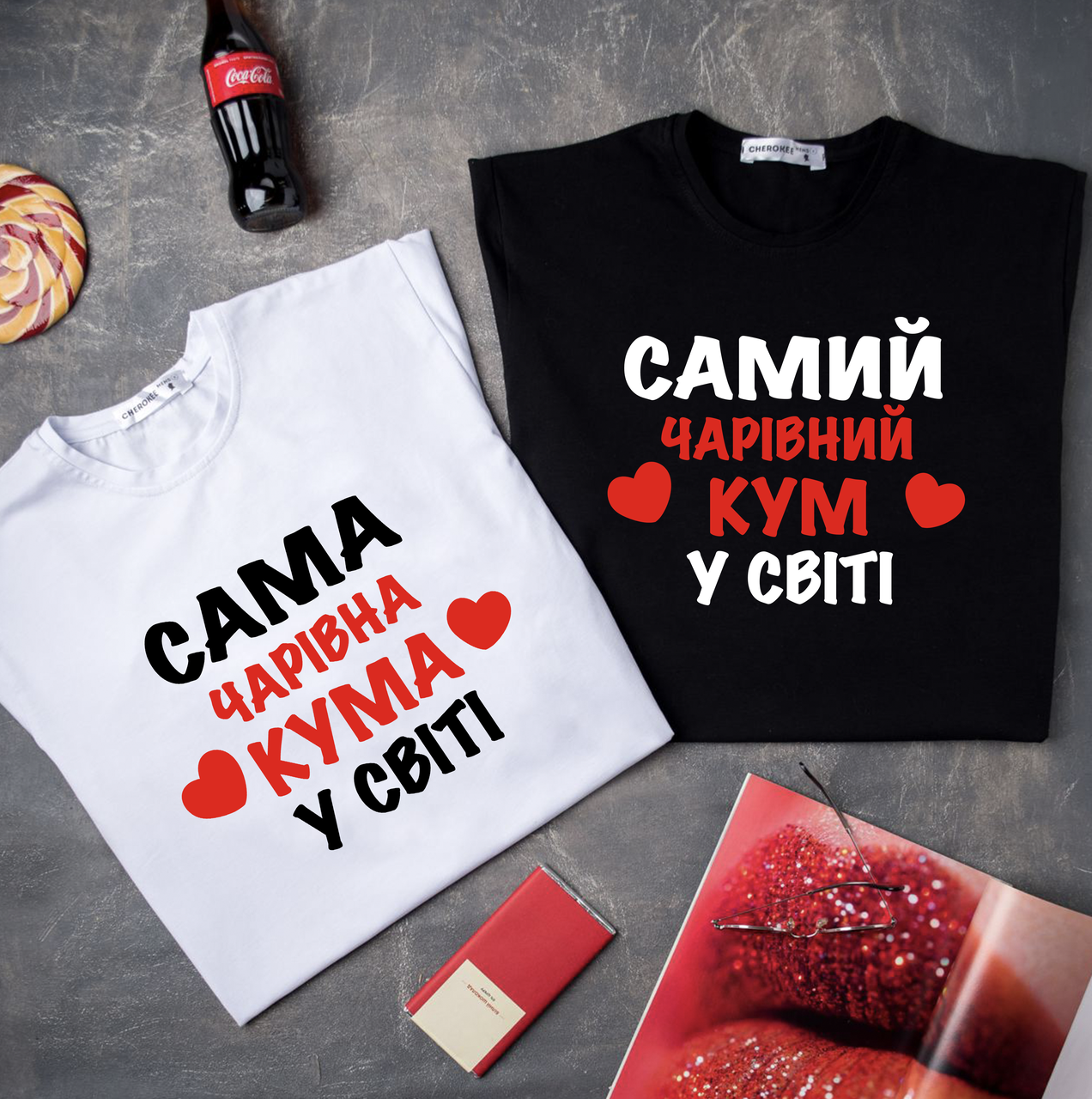 Футболка унісекс чорна ХХЛ   "Самий чарівний кум" - 2424