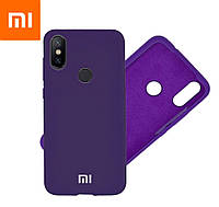 Протиударний чохол для Xiaomi Redmi Note 6 Pro violet анти відбитки пальців із підкладкою