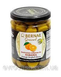 Оливки Bernal Gourmet фаршировані пастою апельсина 436 г ( ящик 12 шт.)