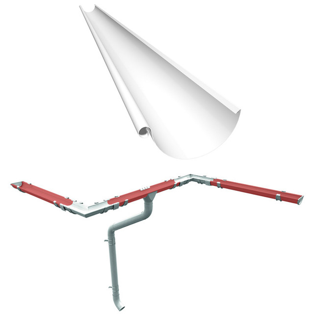 Купить водосточный желоб металлический Ruukki 125 мм в наличии в разных ...