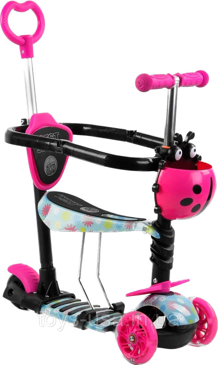 Самокат 5в1 Best Scooter із захисним бампером арт. S 4101, фото 1