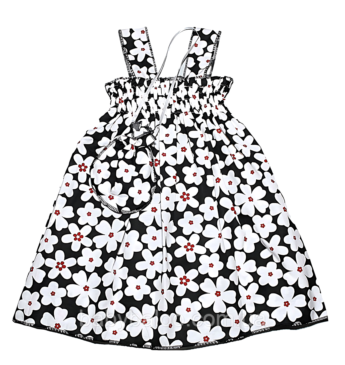 Літній дитячий сарафан для дівчинки "Квіти" (від 2 до 5 років) - арт.90493884