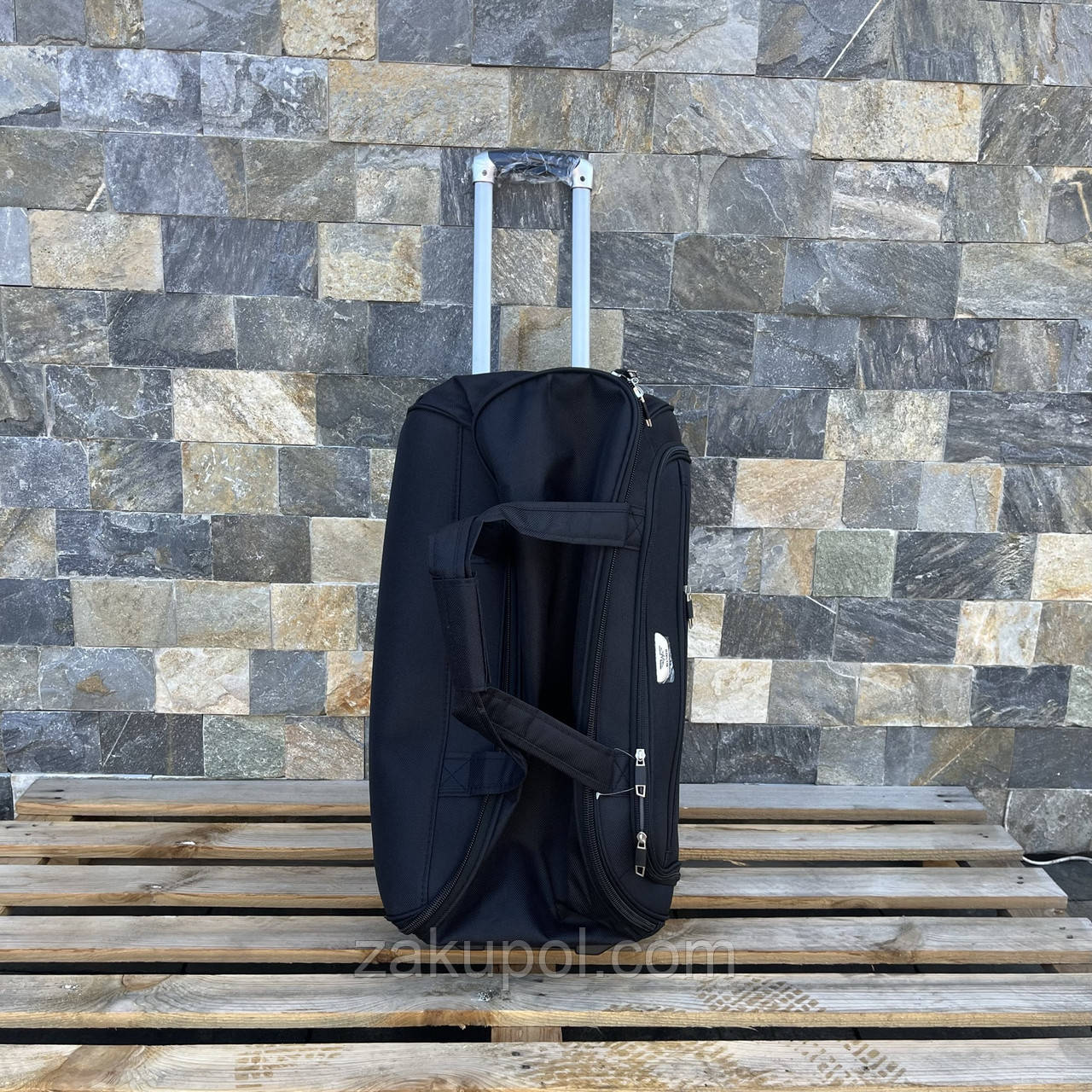 Дорожня сумка середня на 2 колесах Wings C1109 M Чорний