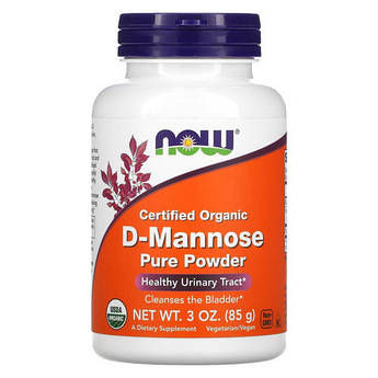 Для здоров'я сечовивідних шляхів, NOW D-Mannose Pure Powder 85 грам