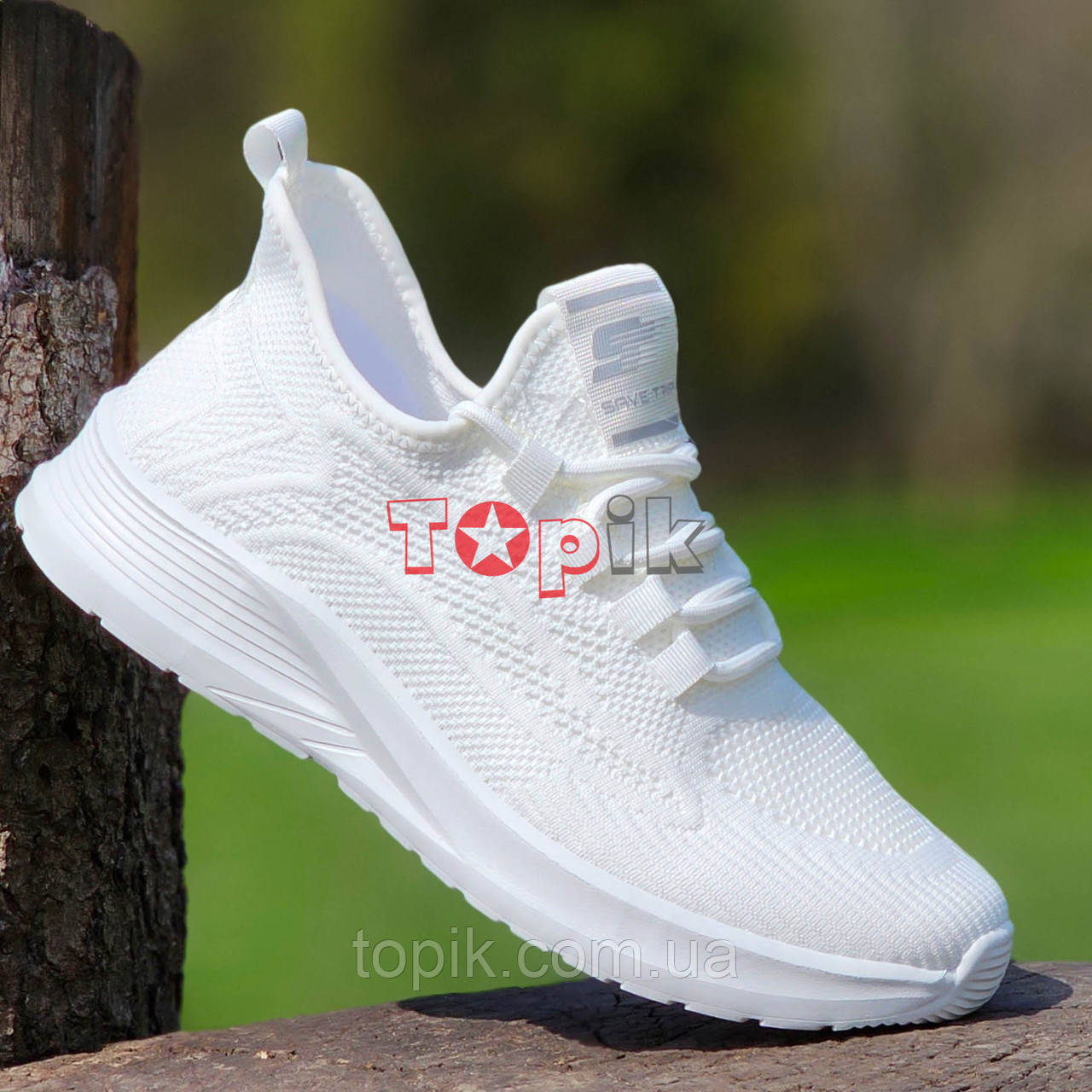 Кросівки жіночі білі літні текстильні Кроссовки женские белые летние тканевые (Код: 3133), фото 1