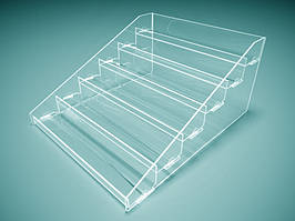 Гірка на 6 полиць 400х190х450 мм (Матеріал: Акрил Білий (00000); )