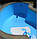 Фарба ISAVAL Хлоркаучукова для басейнів 4 л блакитна, фото 3
