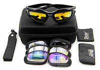 Очки тактические с поляризацией Daisy C5 black.очки + 4 комплекта линз