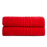 Полотенце махровое банное 70х135 см красное