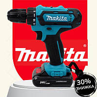 Аккумуляторный шуруповерт Makita 550DWE 24v 5A/h Li-Ion Шуруповерт с набором инструментов mm