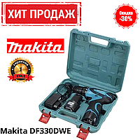 Шуруповерт аккумуляторный Makita DF330DWE (12 V, 2 Ah) Дрель-шуруповерт mm