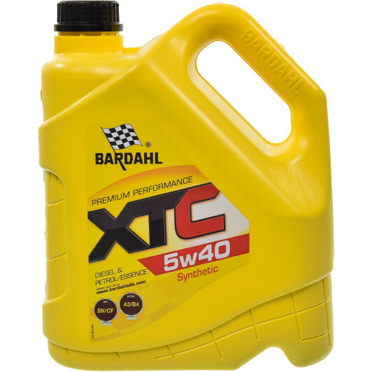 Bardahl XTC 5W-40 4 л, (36162) моторна олива, фото 1
