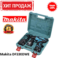 Шуруповерт аккумуляторный Makita DF330DWE (12 V, 2 Ah) Дрель-шуруповерт bs