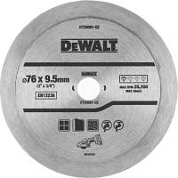 Диск пиляльний DeWALT алмазний кераміка/кафель, 76 х 1,0 х 9,5 мм, 1 шт. (DT20591)