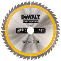 Диск пильный DeWALT CONSTRUCTION 250х30 мм, 48z (ATB) + 10 град (DT1957) - Топ Продаж!