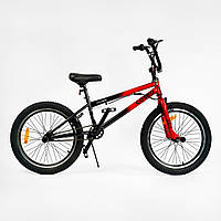 Велосипед для трюков 20" Corso (BMX-2506) стальная рама, односкоростная, тормоза Logon с гироротором, пеги