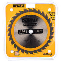 Диск пильный DeWALT СONSTRUCTION, 184 х 16 мм, 30 z, АТВ, 10 градусов (DT1940)