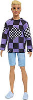 Barbie Ken Fashionistas #191 Blonde Cropped Hair Checkered Sweater Кукла Барби Кен HBV25