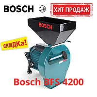 Зернодробилка Bosch BFS 4200 Кормоизмельчитель для зерна и початков кукурузы Бош 4.2 кВт 300 кг/ч bs