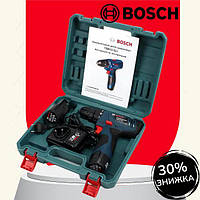 Шурупокрут акумуляторний Bosch TSR 12-2LI Акумуляторний дриль шурупокрут Бош 12 V 3 Ah Li-ion gt