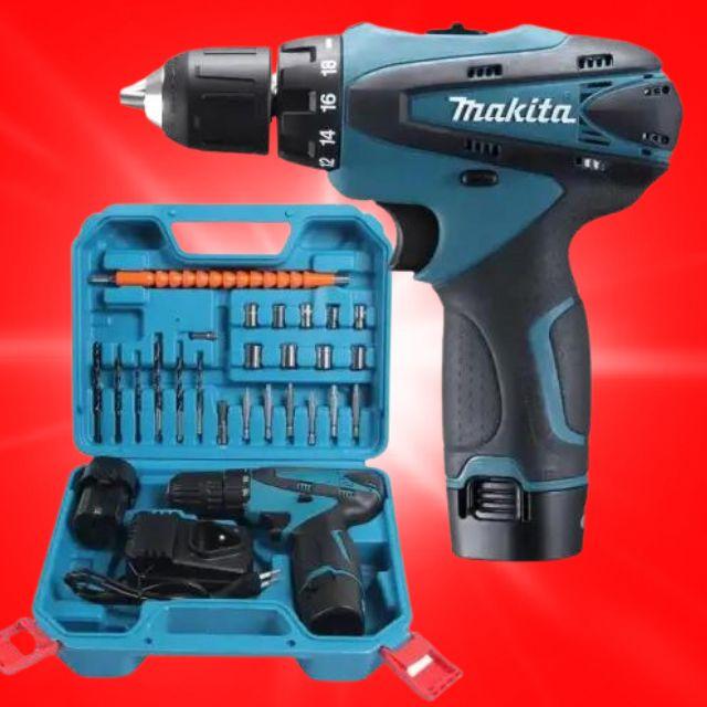 Шурупокрут акумуляторний Makita DF330DWE 12 V з малим набором інструментів bs