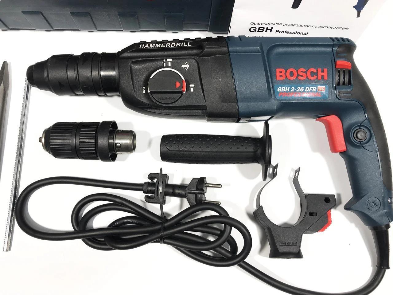 Профессиональный перфоратор BOSCH GBH 2-26 DRE сетевой бош 800 Вт 2.7 Дж ck - фото 3 - id-p1830214056