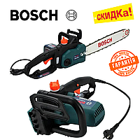 Электрическая пила Bosch ESC2200 Цепная электропила Бош с бесключевой натяжкой цепи шина 40 см 2.2 кВт gt