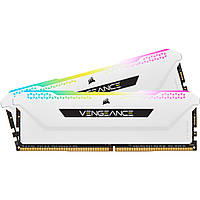 Модуль памяти для компьютера DDR4 32GB (2x16GB) 3600 MHz Vengeance RGB Pro SL White Corsair