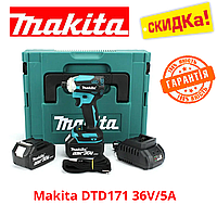 Аккумуляторный винтоверт Makita DTD171 АКБ ударный бесщеточный с регулятором Макита 36V 5A/h Li-Ion ts