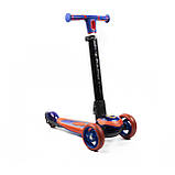 Самокат дитячий триколісний складний iTrike MAXI JR 3-060-24-BL Синій, фото 2