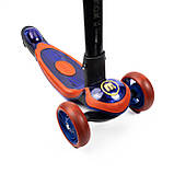 Самокат дитячий триколісний складний iTrike MAXI JR 3-060-24-BL Синій, фото 4